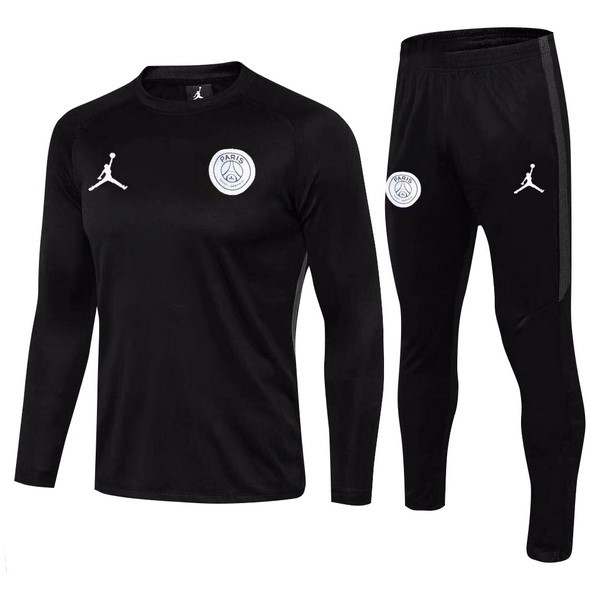 Jordan Trainingsanzug Kinder Paris Saint Germain 2018-19 Weiß Schwarz Marine Fussballtrikots Günstig